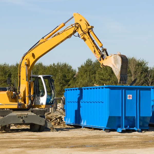 can i choose the location where the residential dumpster will be placed in Mukwa Wisconsin